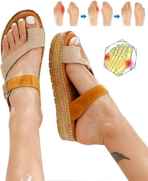 Evr 2020 New Women Comfy Platform Sandal Bunion Correction Sandals