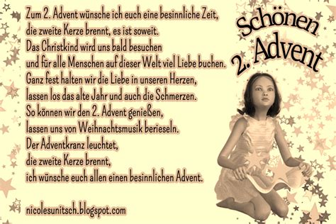 2 Advent Zweiter Advent Gedicht Von Nicole Sunitsch Gedichte Zum