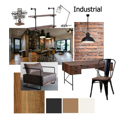 Moodboard Industrial Interior Design Mood Board By Jordan Rae Brown