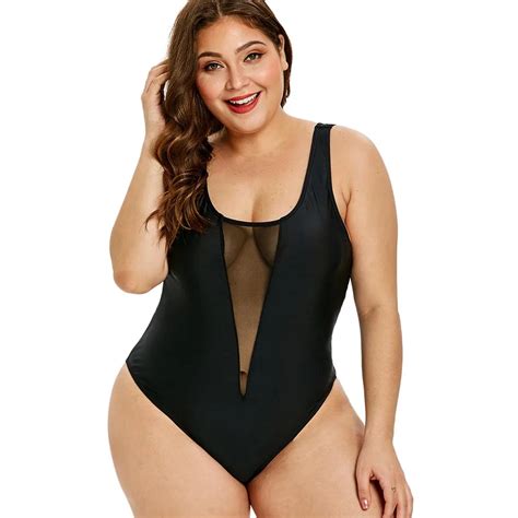 Sexy Women Swimwear Mesh Bathing Suit Plus Size Hot Sex Picture