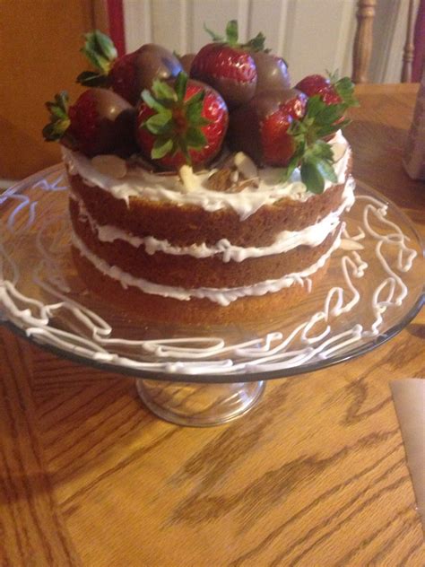 Delicious Naked Lemon Cake With Vanilla Buttercream Frosting