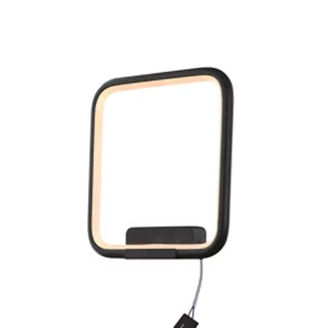 Altavola Design Wall Lamp Led Quadrat No In K Black Black