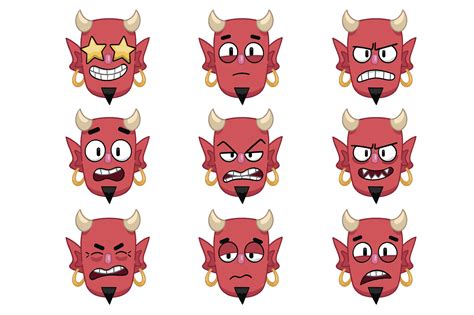 Devil Emoji Set 3 Graphic by Cartoon Shop · Creative Fabrica