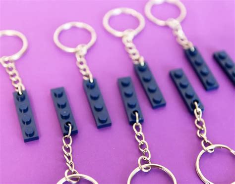 Diy Lego Keychain Using Real Bricks Moms And Crafters