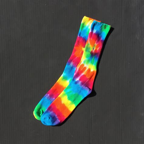 Tie Dye Socks Tie Dye Spiral Socks Tie Dye Colorful Tie Dye | Etsy