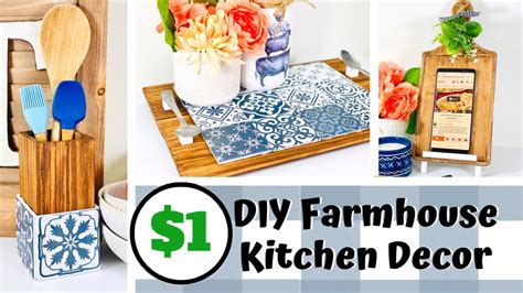 3 New Dollar Tree Farmhouse Kitchen Decor Ideas 2020 Diy Modern