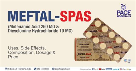 Meftal Spas - Uses, Side Effects, Composition, Dosage & Price