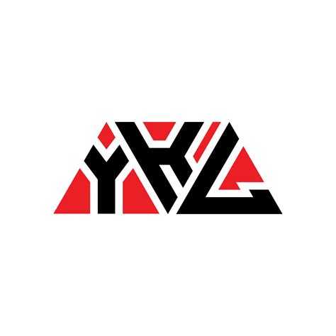 Ykl Triangle Letter Logo Design With Triangle Shape Ykl Triangle Logo