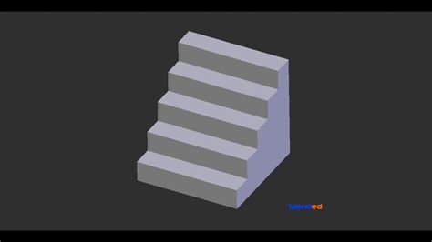 How To Make Staircase In Blender Quick Tutorial Youtube