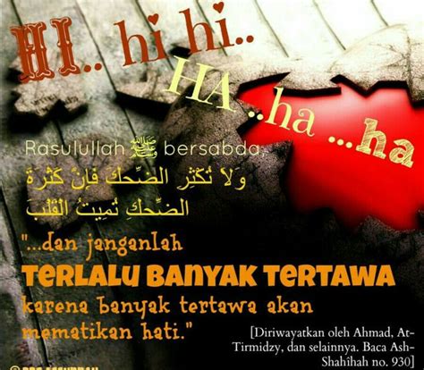 Sabda Nabi Hadis Jangan Banyak Ketawa Akan Mematikan Hati Tertawa