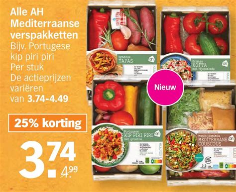 Alle Ah Mediterraanse Verspakketten Aanbieding Bij Albert Heijn