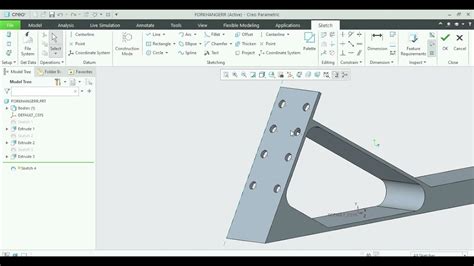 Creo Part Modelling Tutorial 12 Creo Practice Exercises YouTube