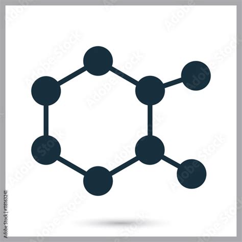 Chemical Compound Icon On The Background Stock Vector Adobe Stock