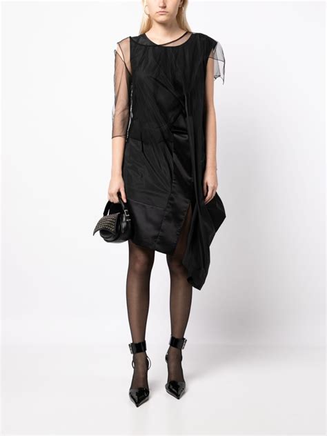 Undercover Asymmetric Midi Dress Black Farfetch