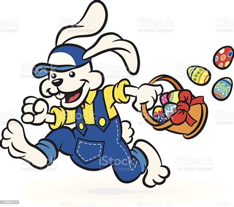 Easter Bunny Running Stock Illustration Download Image Now Easter