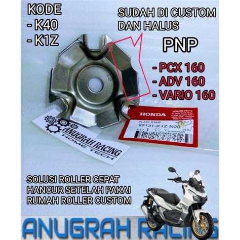 Jual PLAT RAMP BESI TUTUP RUMAH ROLLER CUSTOM ADV 160 PCX 160 VARIO 160