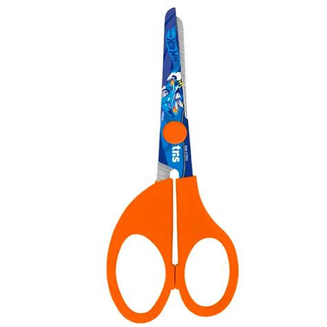 Tesoura Escolar Hot Wheels Cm Tris Lupel