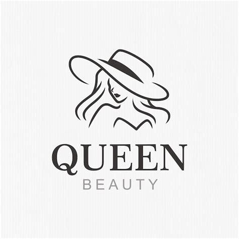 Premium Vector Elegant Woman Face Beauty Queen Logo Design