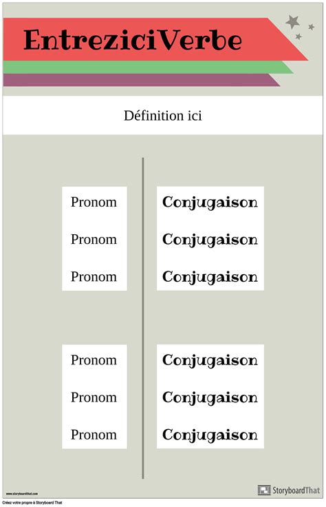 Tableau De Conjugaison Des Verbes Poster Storyboard Porn Sex Picture