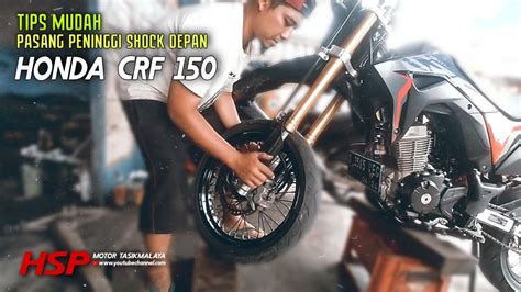 Cara Mudah Pasang Peninggi Shock Depan Honda CRF 150 YouTube