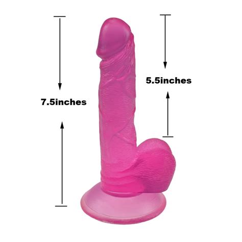 Jelly Pink Realistic Dildo With Suction Cup Buy Sex Machine Sex