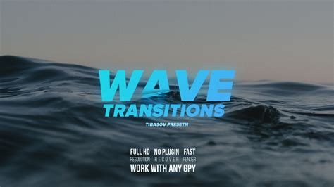 Wave Transitions Premiere Pro Presets Motion Array