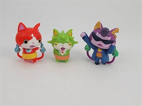 Set Of 3 Yo Kai Watch Figures BADDINYAN TOGENYAN JIBANYAN Hasbro