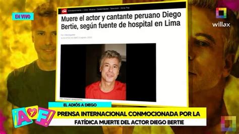 Diego Bertie Muere Cnn E News Telemundo Y Otros Medios