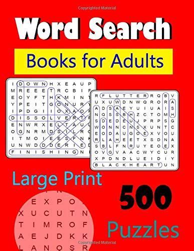 Word Search Books For Adults Large Print 500 Puzzles Thi