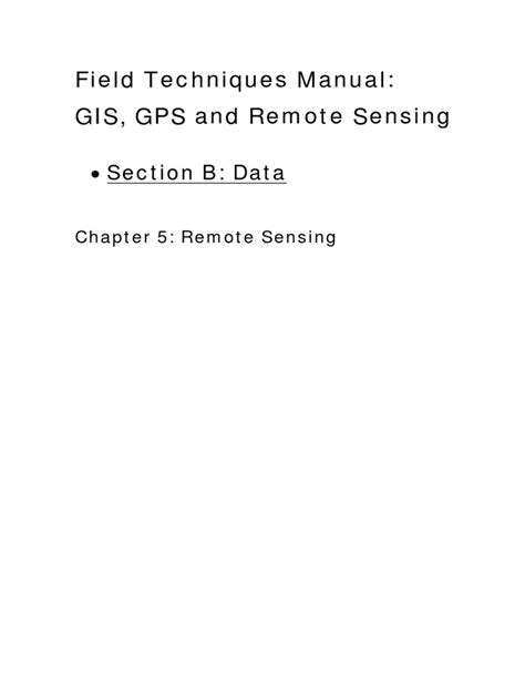 Chapter 5 Remote Sensing Pdf Remote Sensing Image Resolution