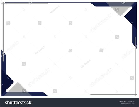 Navy Blue Frame Border Design Vector Stock Vector (Royalty Free ...