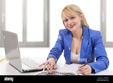 Blonde Secretary Hi Res Stock Photography And Images Alamy