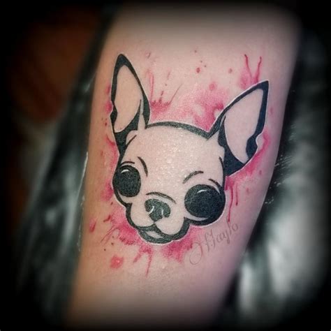 Chihuahua dog watercolor tattoo by Haylo by Haylo: TattooNOW