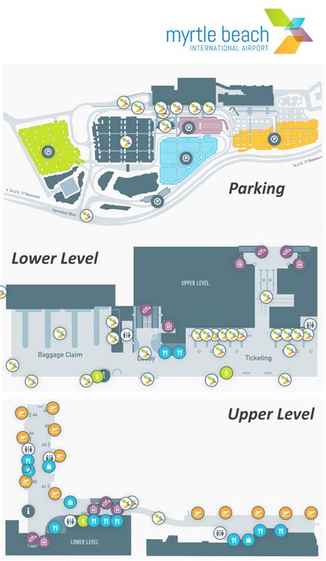 Myrtle Beach International Airport Map Ontheworldmap