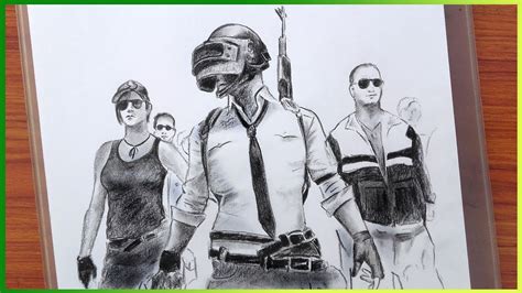 Pubg Pencil Sketch Easy Drawing Steps Youtube