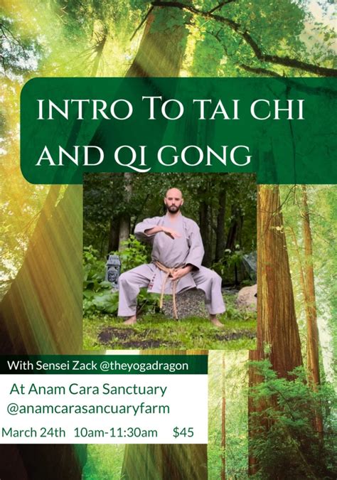 Intro To Tai Chi And Qi Gong Anam Cara Sanctuary