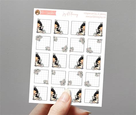 Checklist Stickers, Functional Stickers, Half Box Stickers, Floral Stickers, Office Stickers ...