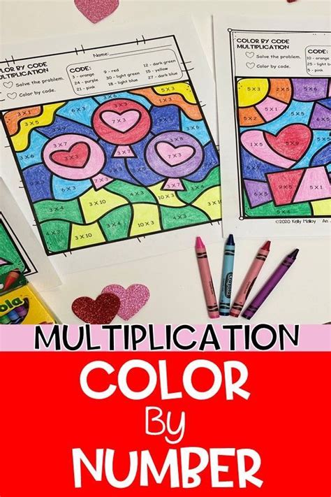 Valentine S Day Color By Number Addition And Multiplication Facts Multiplication Facts