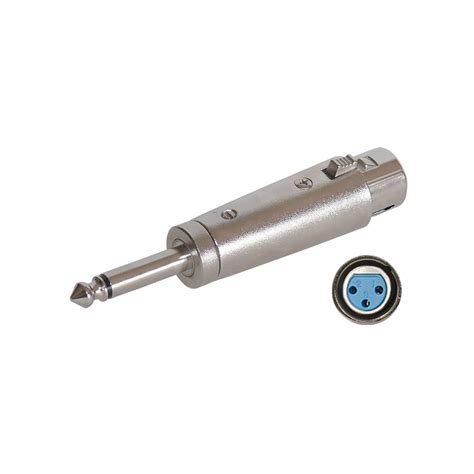 Adaptateur Xlr Pin Femelle Vers Jack Mm M Le Mono Audiophonics