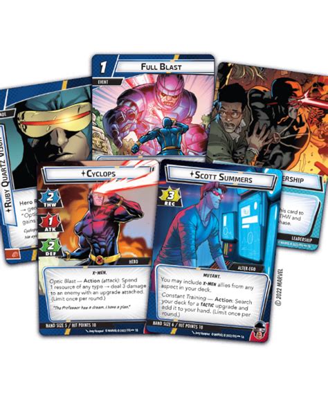 Marvel Champions The Card Game Cyclops Hero Pack Discount Games Inc