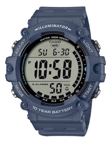 Reloj Hombre Casio Azul Ae Wh A Digital Sumergible