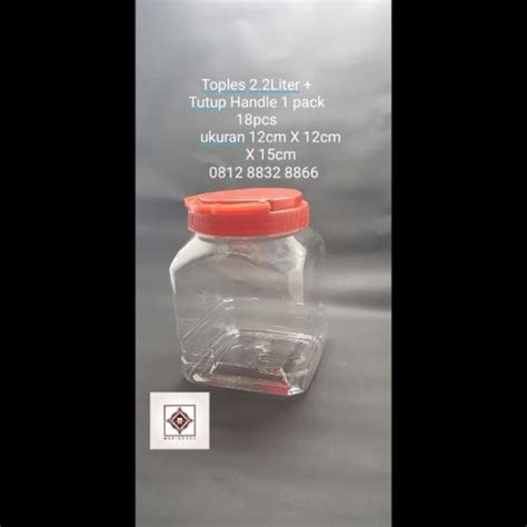 Jual Toples Liter Jar Pet Tutup Merah Handle Jakarta Barat Mafia