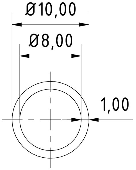 Riggatec Tube d aluminium Circulaire 10x1 mm Longueur 4 0 m à prix