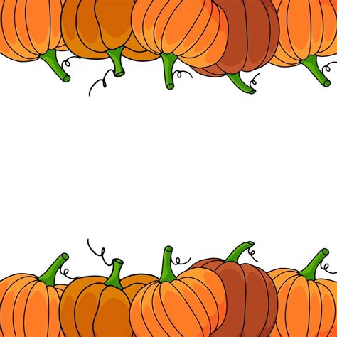 Pumpkin Clip Art Border