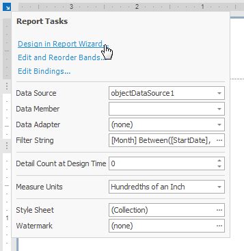 Vertical Reports Devexpress End User Documentation