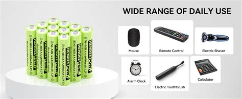 Henreepow Aaa Rechargeable Battery 1 2v Ni Mh Solar Batteries Low Self Discharge