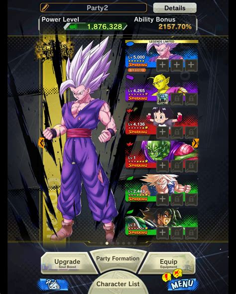 Only Beast Gohan Piccolo Pan And Other Hybrid Lfs