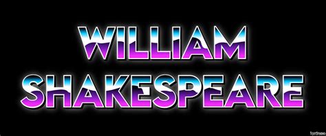 William Shakespeare Text Effect And Logo Design Celebrity