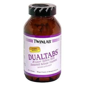 Amazon.com: Twinlab DualTabs Mega Vitamin and Mineral Formula, 200 ...