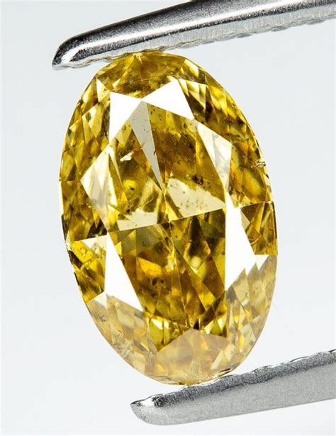 Diamond 0 82 Ct Natural Fancy Brownish Yellow I1 NO Catawiki